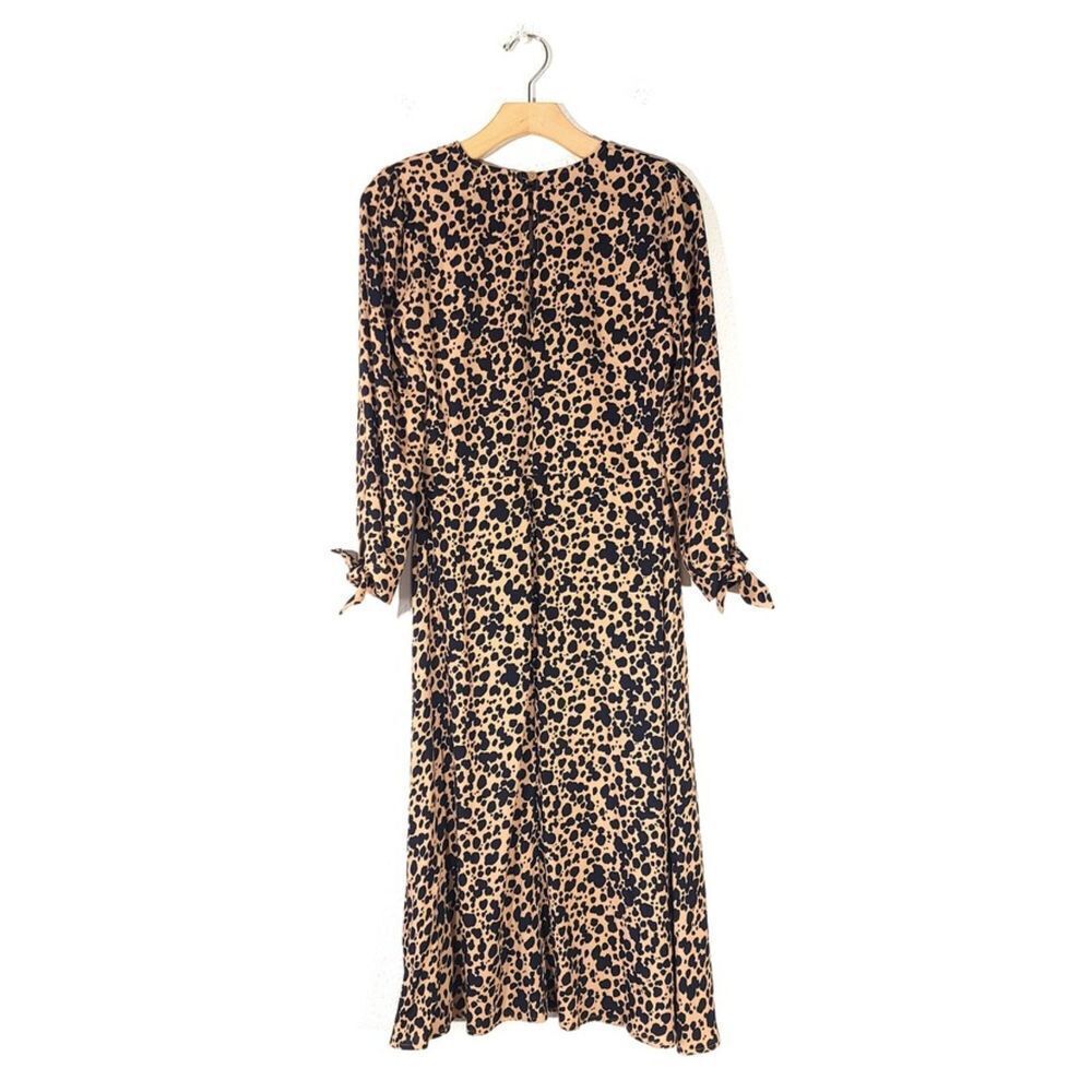 New Reformation Port Leopard Print Midi Dress Bli… - image 6